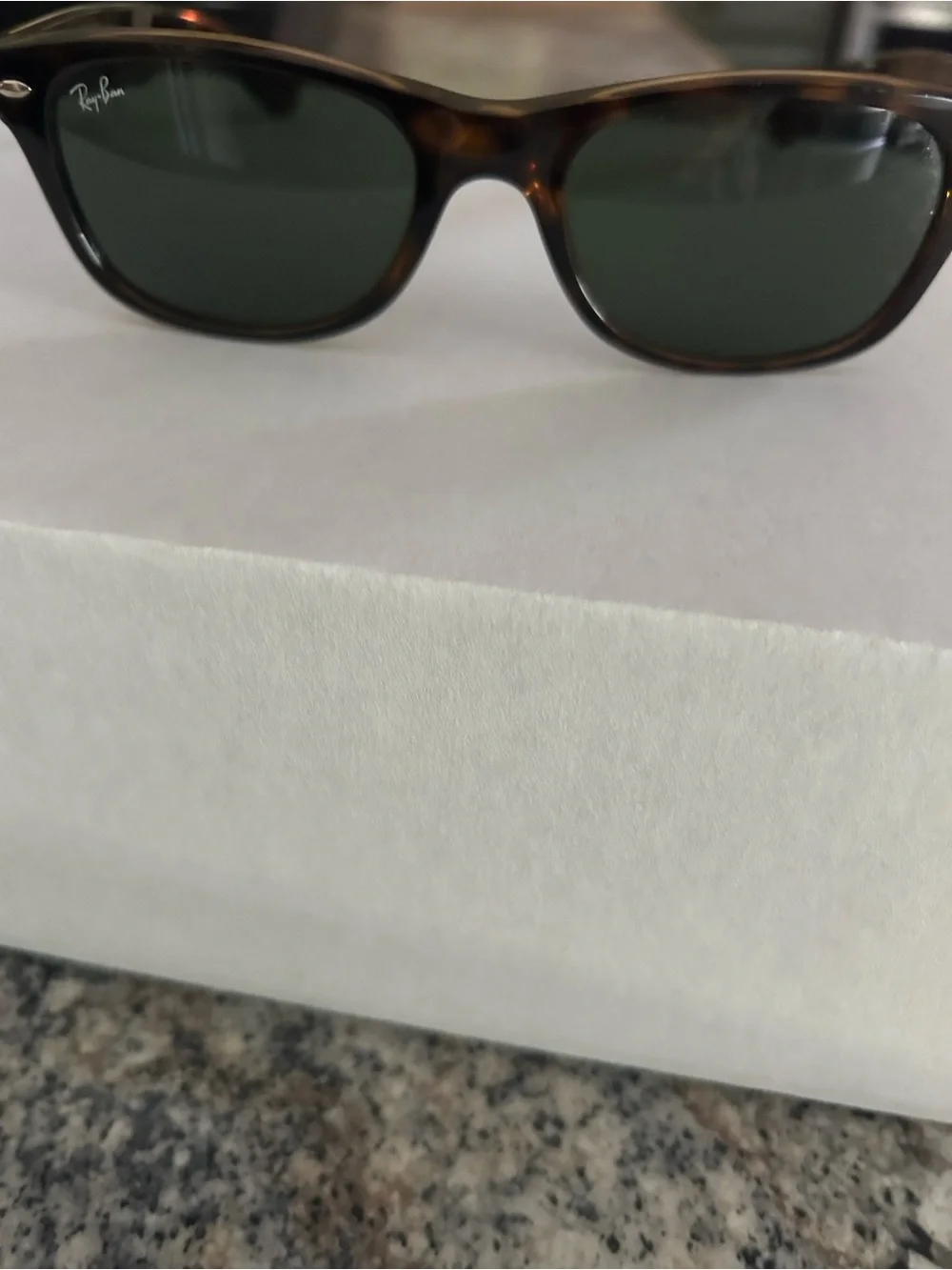 Ray-Ban Black Sunglasses Case with Gold Logo